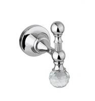 Крючок одинарный подвесной, cерия OLIMP, CEZARES, исполнение: хром, фурнитура: swarovski