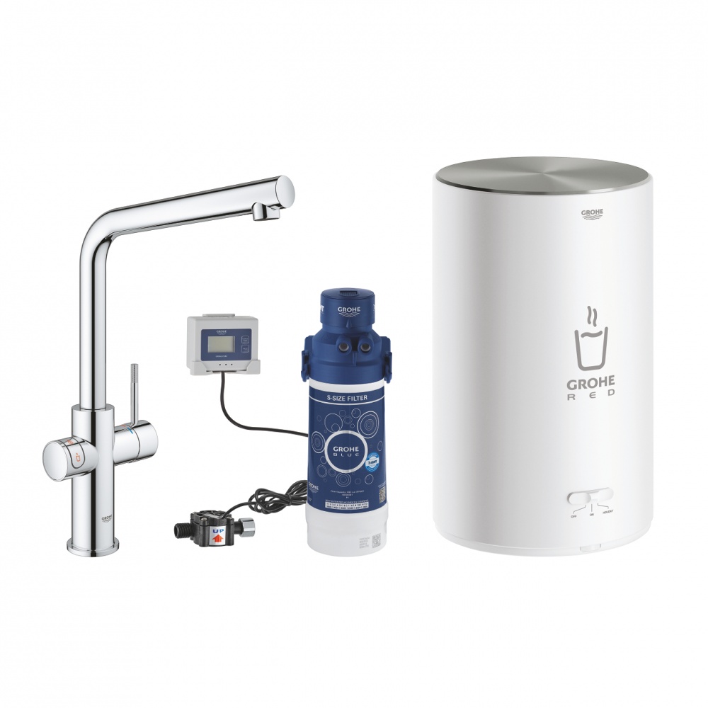 Смеситель Grohe Red II Duo 30327001 для кухонной мойки, с водонагревателем
