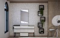 Ножка для шкафчика, металл,12x40x34, CEZARES QUBO, исполнение: Nero opaco