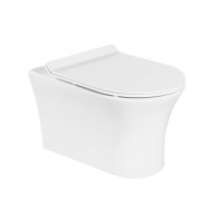 Унитаз подвесной безободковый с креплением BelBagno BB1224CHR-SM, серия ANCONA