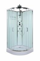 Душевая кабина BELBAGNO UNO-CAB-R-2 матовая условный размер, мм:900x900x2250 габариты с диапазоном регулировок, мм:(887-900)x(887-900) 