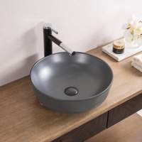 Раковина накладная, серая матовая, BelBagno BB1315, BB1315-H311