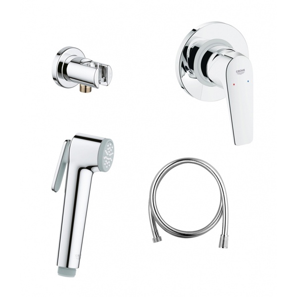 Гигиенический душ - смеситель для биде Grohe BauFlow 124900 однорычажный встраиваемый, лейка в комплекте