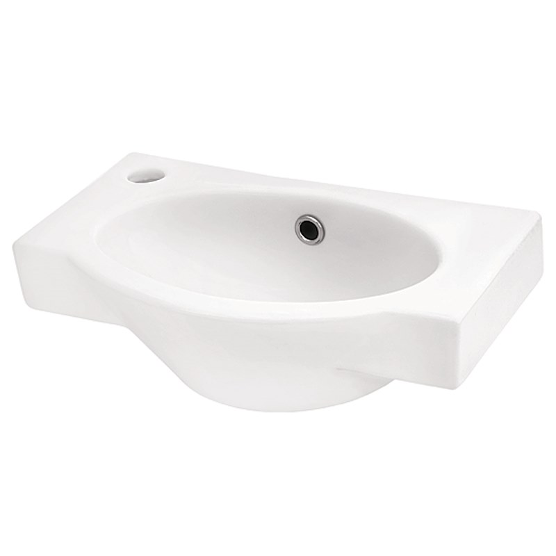 Мини-раковина Santek Форум-45, WH110542, 46 x 28 см, отверстие под смеситель слева