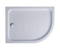 Акриловый поддон CEZARES TRAY-A-RH-15-W, размер, мм: 1200/800, прямоугольный ассиметричный, радиус: 550