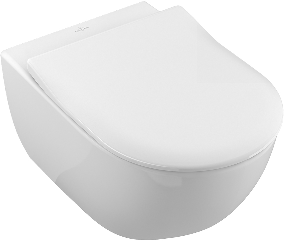 Унитаз подвесной Villeroy&Boch Subway 2.0 5614R201 alpin, крышка с микролифтом