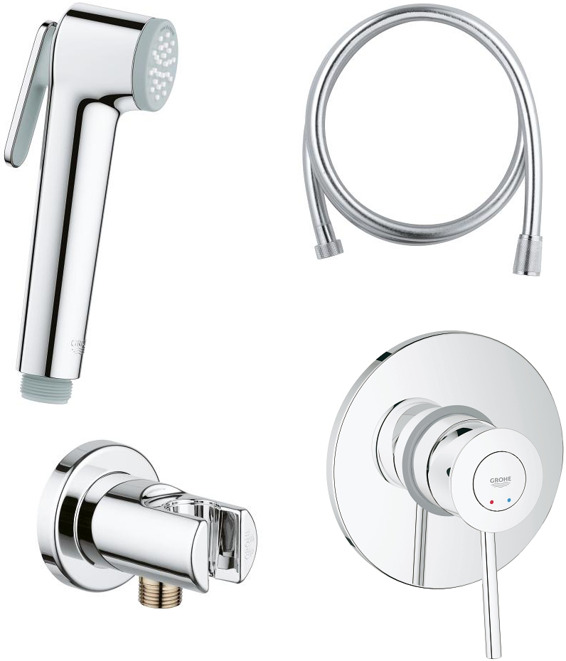 Гигиенический душ - смеситель для биде Grohe BauClassic 124901