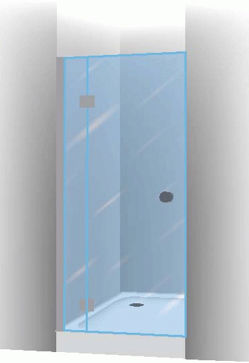 Душевая дверь в проем Riho Scandic Wall W-104 GW14200 160 х 200 см