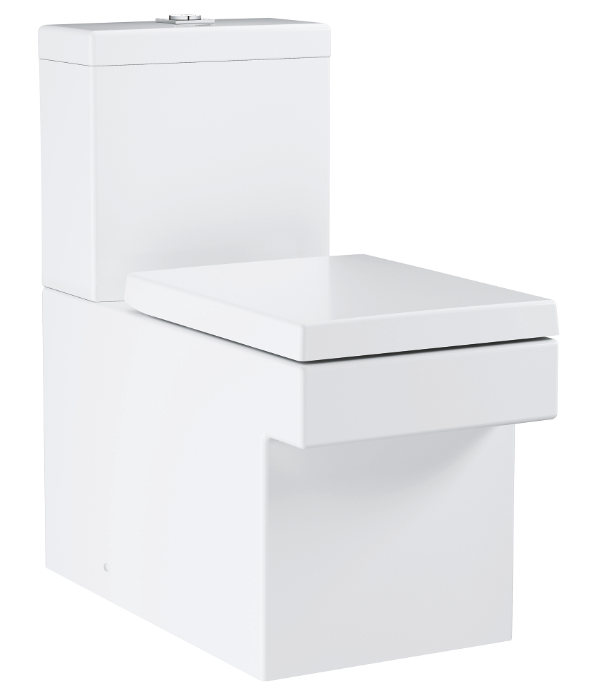 Унитаз компакт, безободковый Grohe Cube Ceramic 3948400H крышка микролифт