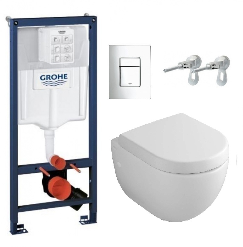 Инсталляция Grohe с унитазом Villeroy&Boch Subway 6600 1001, сиденье микролифт, комплект