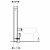 Сантехнический модуль Geberit Monolith для напольного унитаза, 101 см