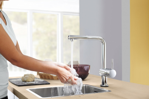 Смеситель Grohe Minta 31360000 кухонный для мойки, хром