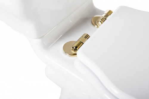 Сиденье МДФ, Soft close металлическое крепление, фурнитура золото, BB115SCM-ORO