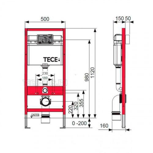 Инсталляция TECE 9400405 (9400005) TECEbase