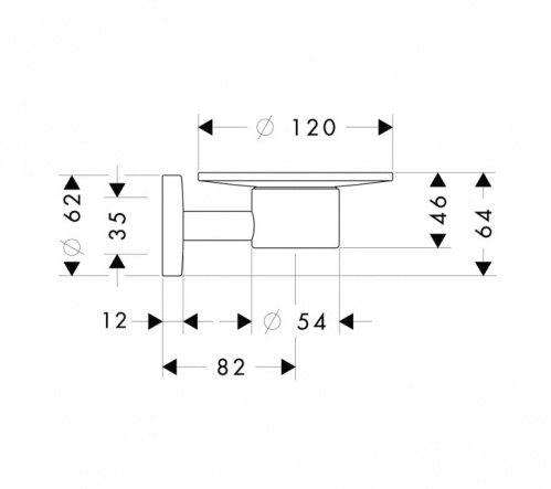 40515000 Logis Мыльница стеклянная, с держателем