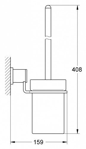 Ершик туалетный Grohe Allure 40340000