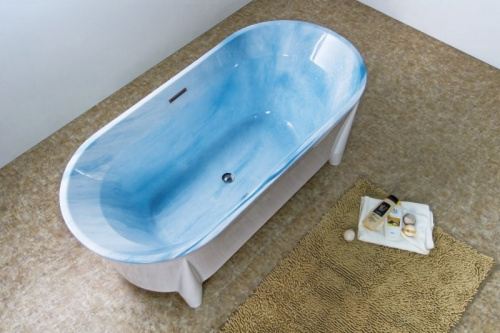 Ванна акриловая BelBagno BB40-1700 170x80 см, морская волна