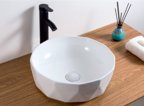 Раковина BelBagno BB1409 накладная цвет - белый 41x41x13.5 см