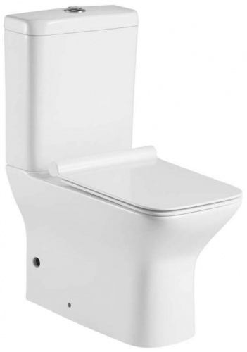 Чаша унитаза безободкового, полное примыкание к стене, P-trap BelBagno, серия ROMANO