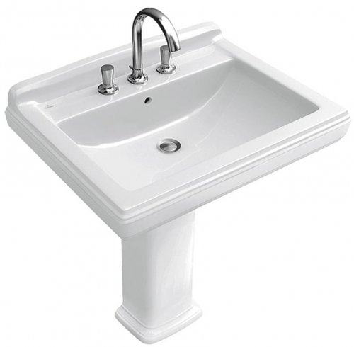 Раковина Villeroy&Boch Hommage 7101 75R1 White Alpin, 75 x 58 см