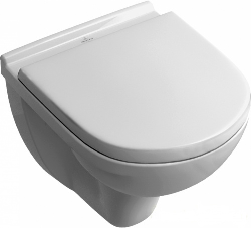 Унитаз подвесной Villeroy&Boch O.novo 5660HR01, безободковый с сиденьем Soft-Close, альпийский белый