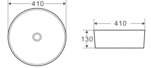 Раковина BelBagno BB1315 накладная 41x13 см