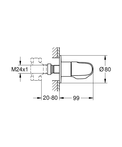 Вентиль Grohe Grohtherm 1000 New 19981000