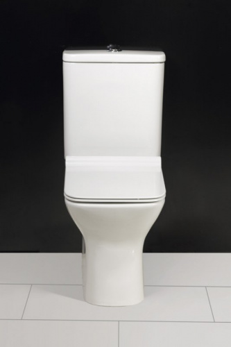 Чаша унитаза безободкового, полное примыкание к стене, P-trap BelBagno, серия ROMANO