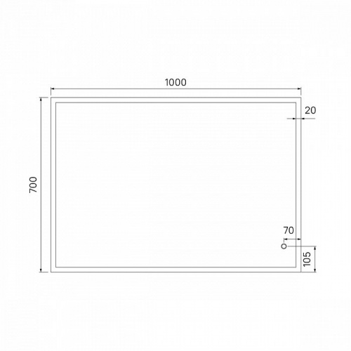 Зеркало IDDIS Brick 100 см (BRI1000i98)