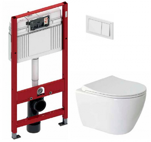 Инсталляция TECEbase с унитазом TECE Ula 9400000WC, сиденье микролифт, комплект