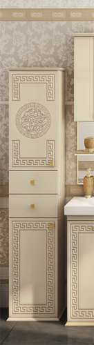 Olimpia LUX 40 L с 2-мя ящиками бежевый патина Л-Олл05040-0332ЯЛ