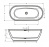 Ванна акриловая Riho Inspire FS 180 x 80 см BD0200500000000, без гидромассажа, белая