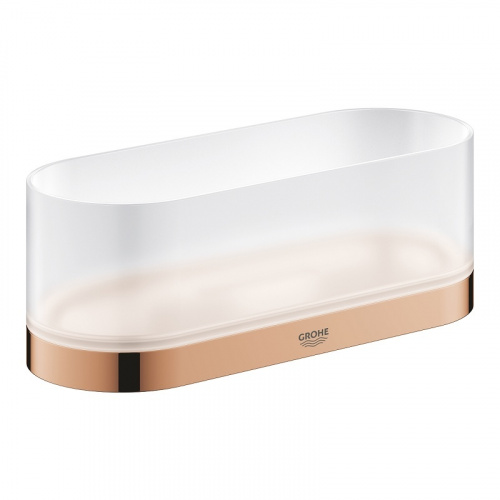 Держатель для полотенца, мыльницы или душевой полочки Grohe Selection 41035DA0, розовая бронза глянец