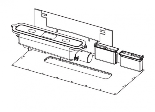 Сифон TECE Drainprofile 673002 стандартный DN50, боковой слив