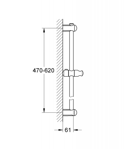 Душевая штанга Grohe Euphoria 27500000, 900 мм