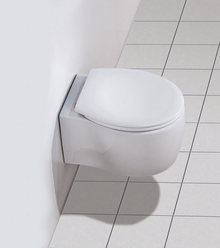 Сиденье белое с металлическими креплениями и с системой Soft close BelBagno, серия PROSPERO