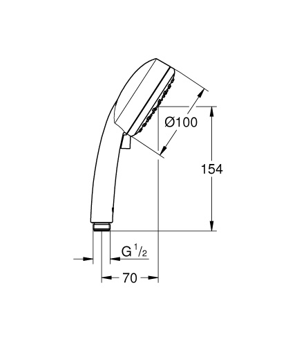 Лейка для душа NTempCosmopolitan 100 II GROHE 27571002