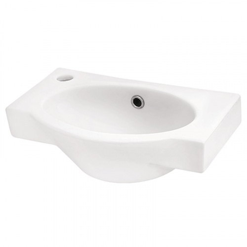 Мини-раковина Santek Форум-45, WH110542, 46 x 28 см, отверстие под смеситель слева
