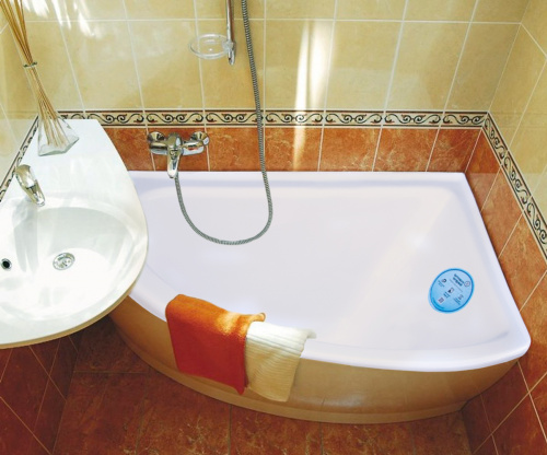 Ванна из литьевого мрамора Marmo Bagno Альба 170х110 правая