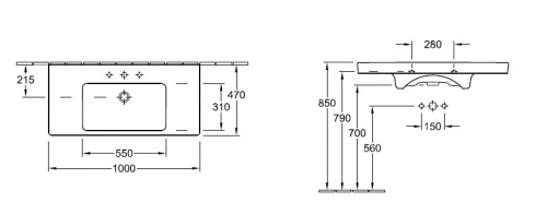 Раковина 7175 A0R1 альпийский белый ceramicplus