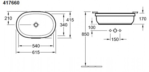 Раковина Villeroy&Boch Architectura 4176 6001