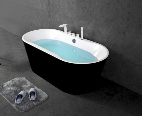 Ванна акриловая BelBagno BB200-1700-800-NERO, 170x80 см, цвет черный