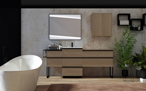Топ для подвесного шкафчика,45x46x1,8, CEZARES QUBO, исполнение: Rovere Bruges