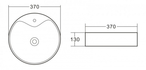 Раковина BelBagno BB1400 накладная 37x37x13 см