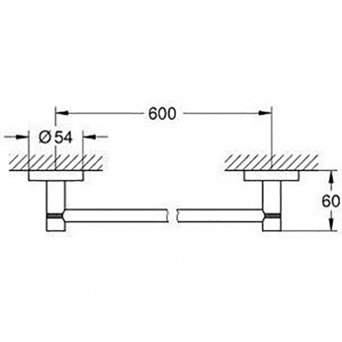Полотенцедержатель Grohe Essentials 40366001, 60 см