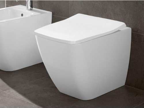 Унитаз приставной, безободковый Villeroy&Boch Venticello 4613 R0 R1 alpine CeramicPlus