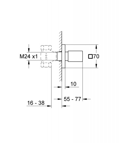 Вентиль Grohe Eurocube 19910000
