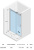 Душевая дверь в нишу Riho Baltic B104 118 x 210 см Душевая дверь в нишу Riho Baltic B104 118 x 210 см