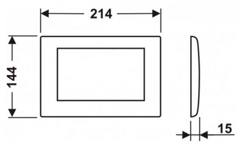 Панель TECE Planus 9 240 310, нержавеющая сталь