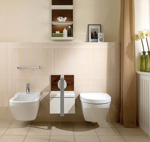 Биде Villeroy&Boch Lifetime 5475 0001 alpin, подвесное